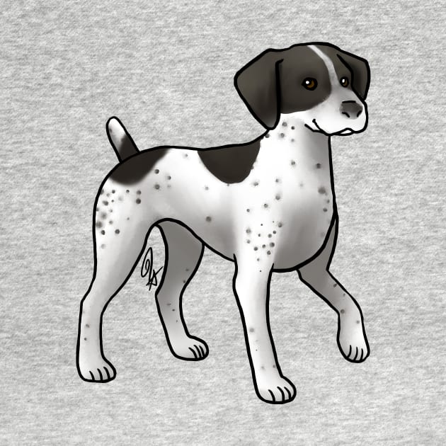 Dog - German Shorthaired Pointer - Black White Patched by Jen's Dogs Custom Gifts and Designs